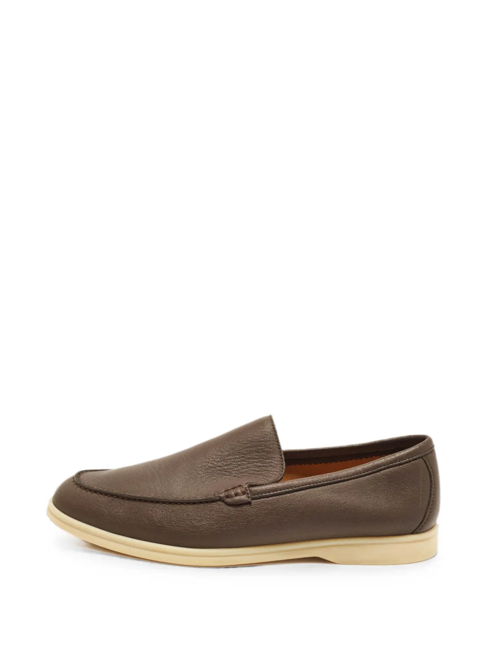 Loro Piana Pre-Owned Summer Walk leather loafers - Braun