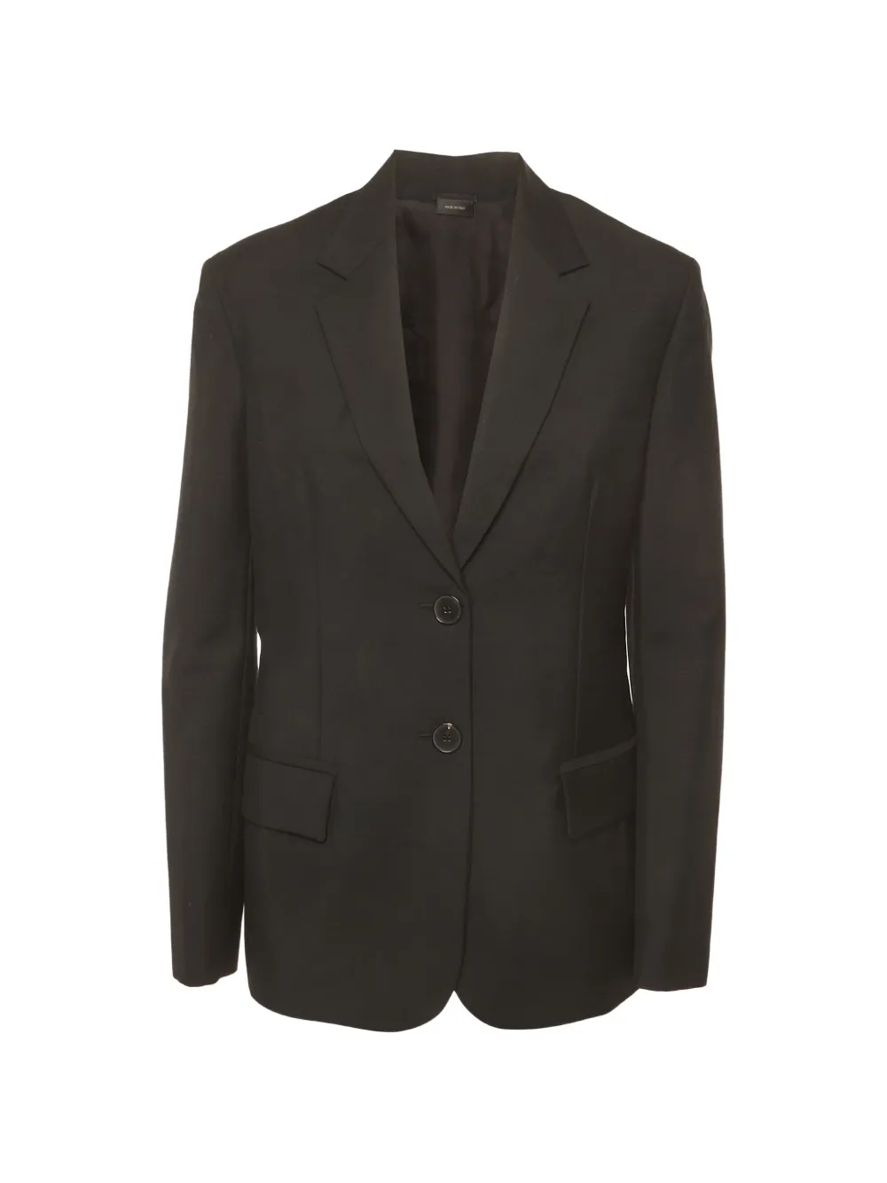 Jil Sander Pre-Owned blazer à simple boutonnage et col à revers crantés - Noir