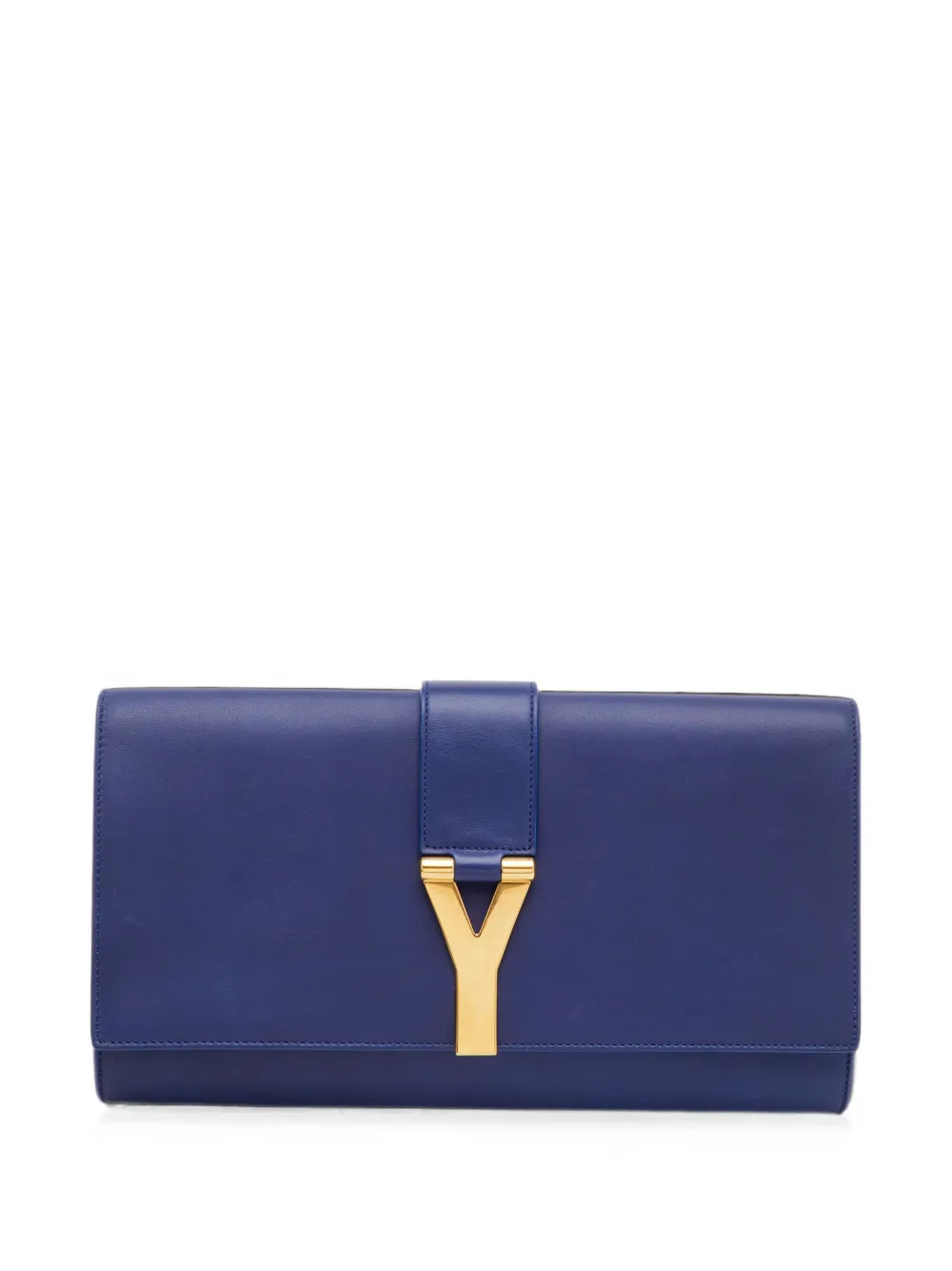 Saint Laurent Pre-Owned Ligne Y leather clutch bag - Blau