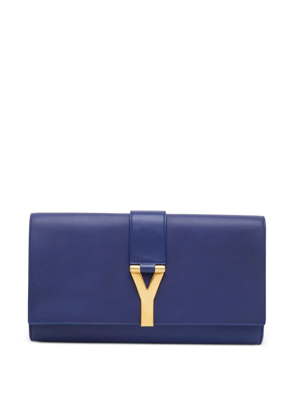Saint Laurent Pre-Owned pochette Ligne Y en cuir - Bleu Saint Laurent Pre-Owned pochette Ligne Y en cuir - Bleu