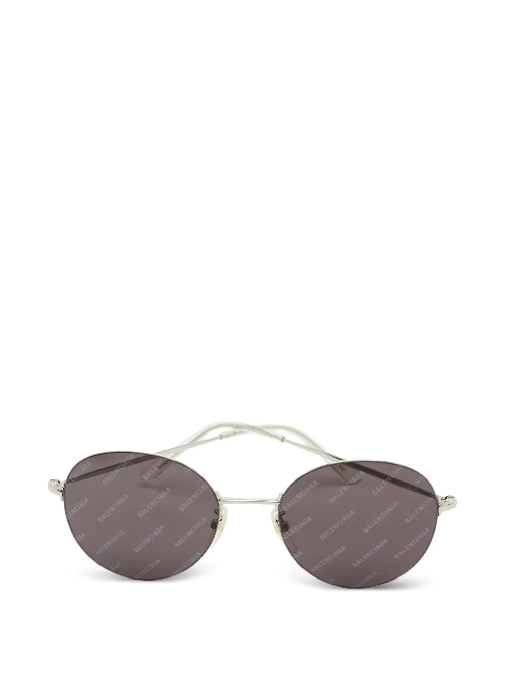 Balenciaga Pre-Owned lunettes de soleil à monture ronde - Gris Balenciaga Pre-Owned lunettes de soleil à monture ronde - Gris