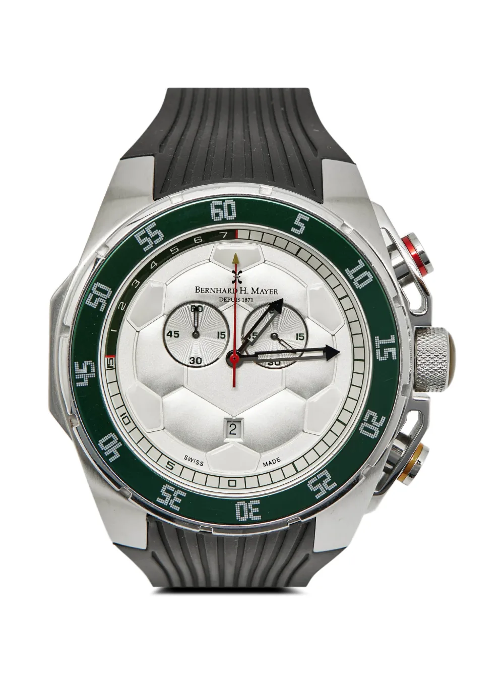 BERNHARD H MAYER 2017 Striker Victory 50mm watch - Argento