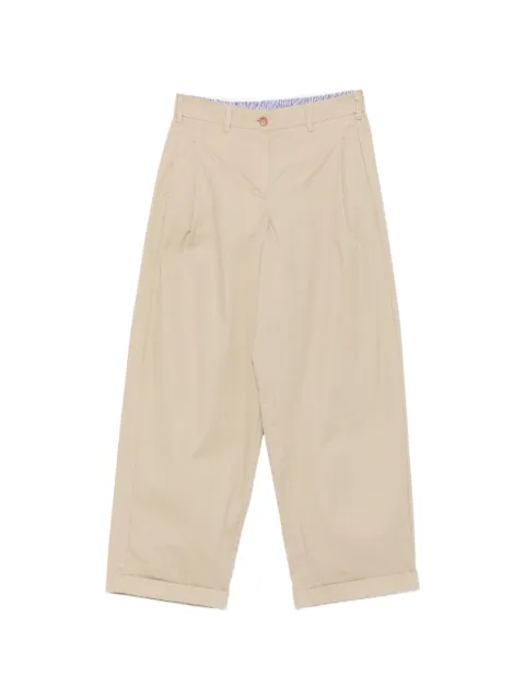 Jejia Andrea pleated-detail turn-up trousers