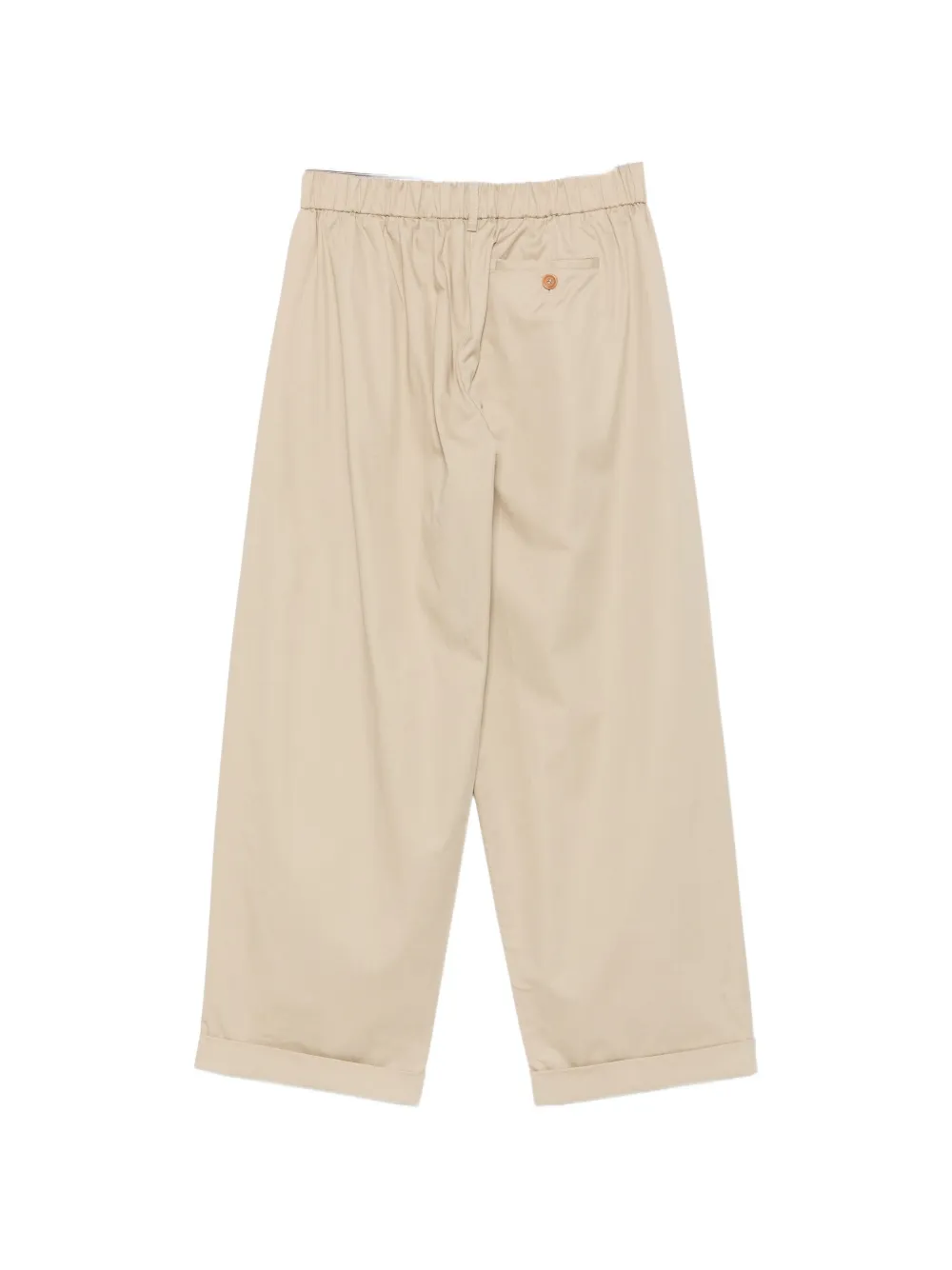 Jejia Andrea omgeslagen broek met geplooid detail Beige