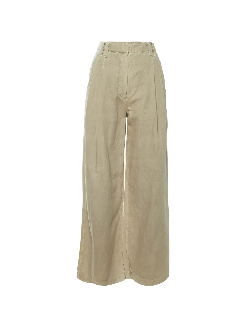 Brunello Cucinelli Vintage pleated wide-leg jeans - Toni neutri