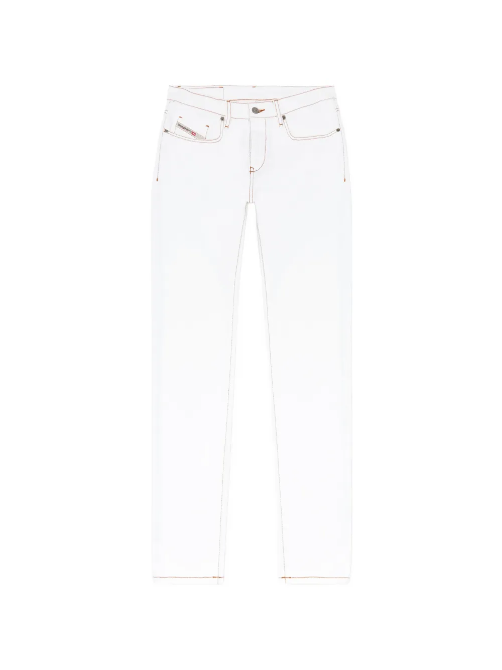 Diesel slim jeans regular-waist 2019 D-Strukt - Bianco