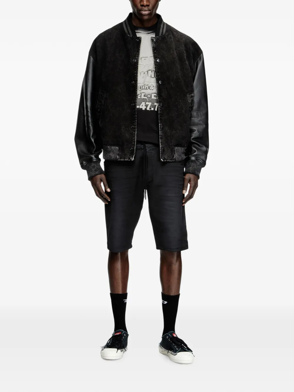 Diesel Chino shorts van JoggJeans Zwart