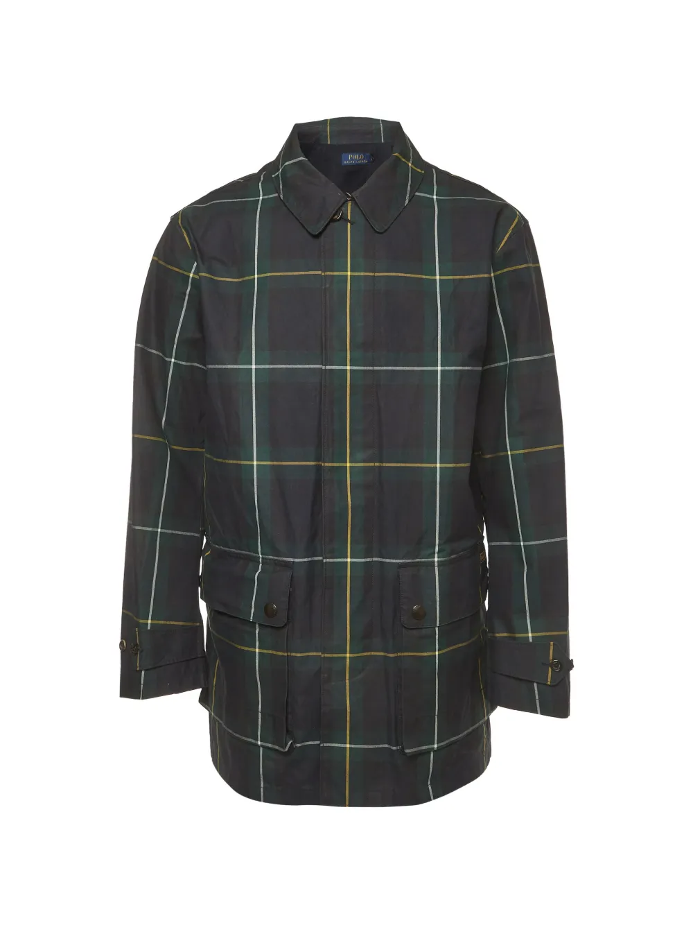 Polo Ralph Lauren Vintage Cappotto Beaufort Campbell a quadri - Verde