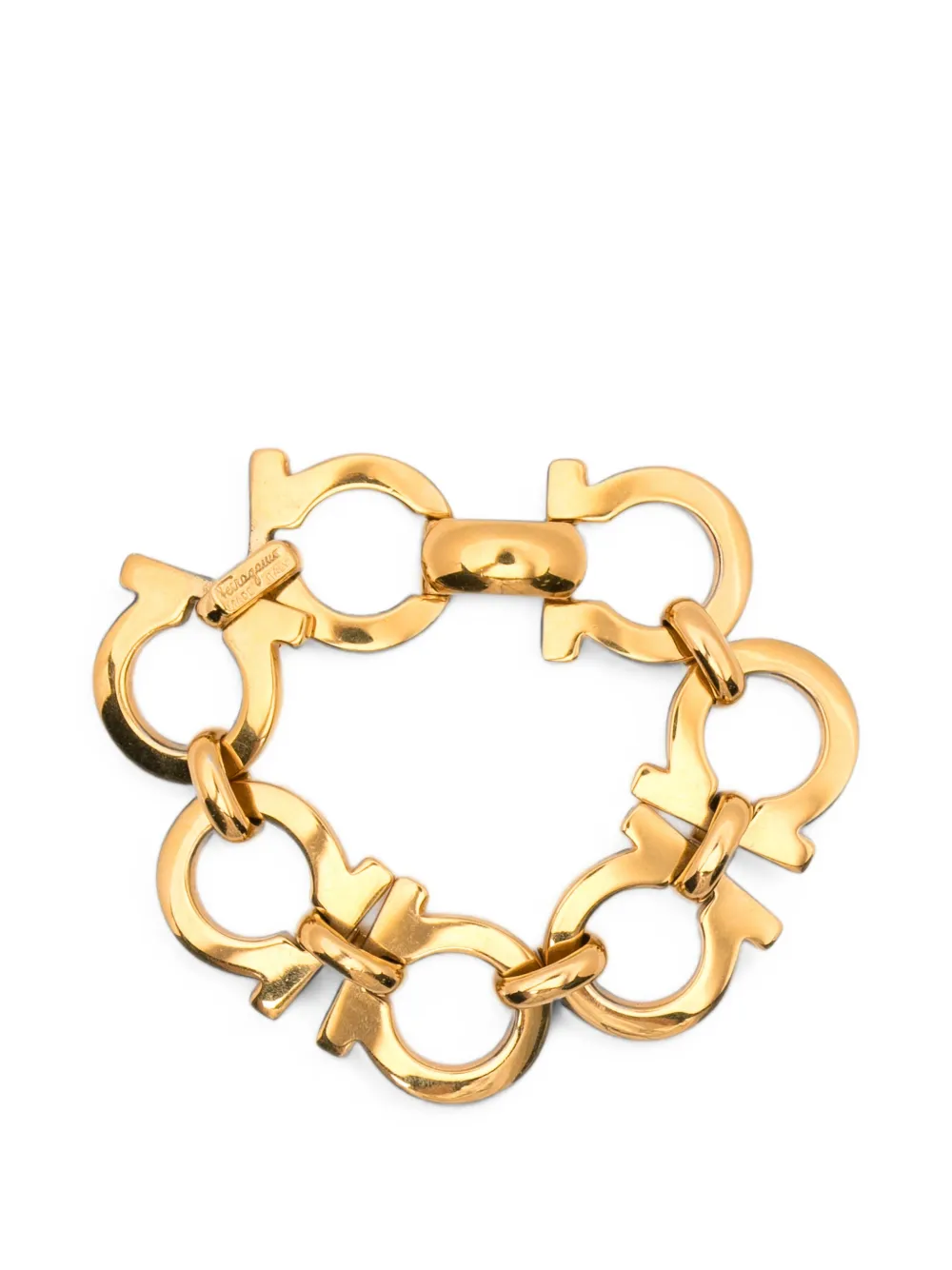 Ferragamo Pre-Owned 1980s Gancini link bracelet - Oro