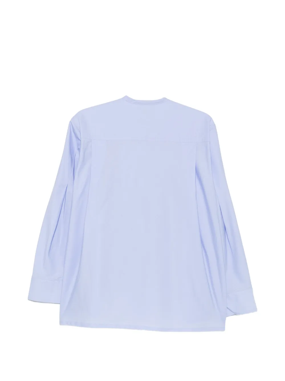 Jejia Daria geplooide blouse met gestrikte hals Blauw