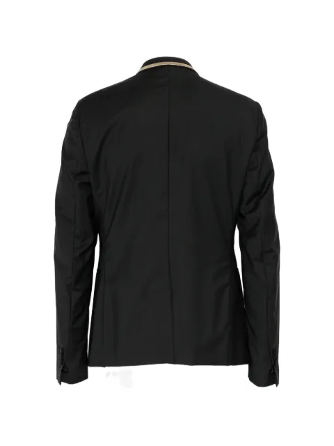 Roberto Cavalli contrast-trim shawl-lapel jacket