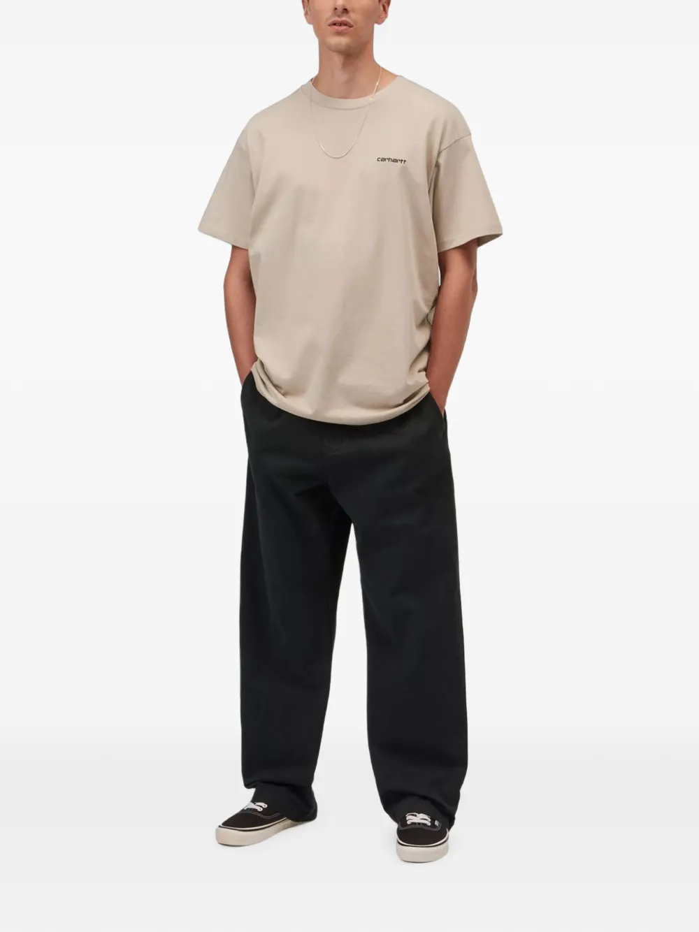 Carhartt WIP T-shirt met borduurwerk Beige