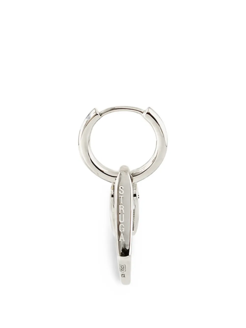 STRUGA carabiner drop earrings - Silber