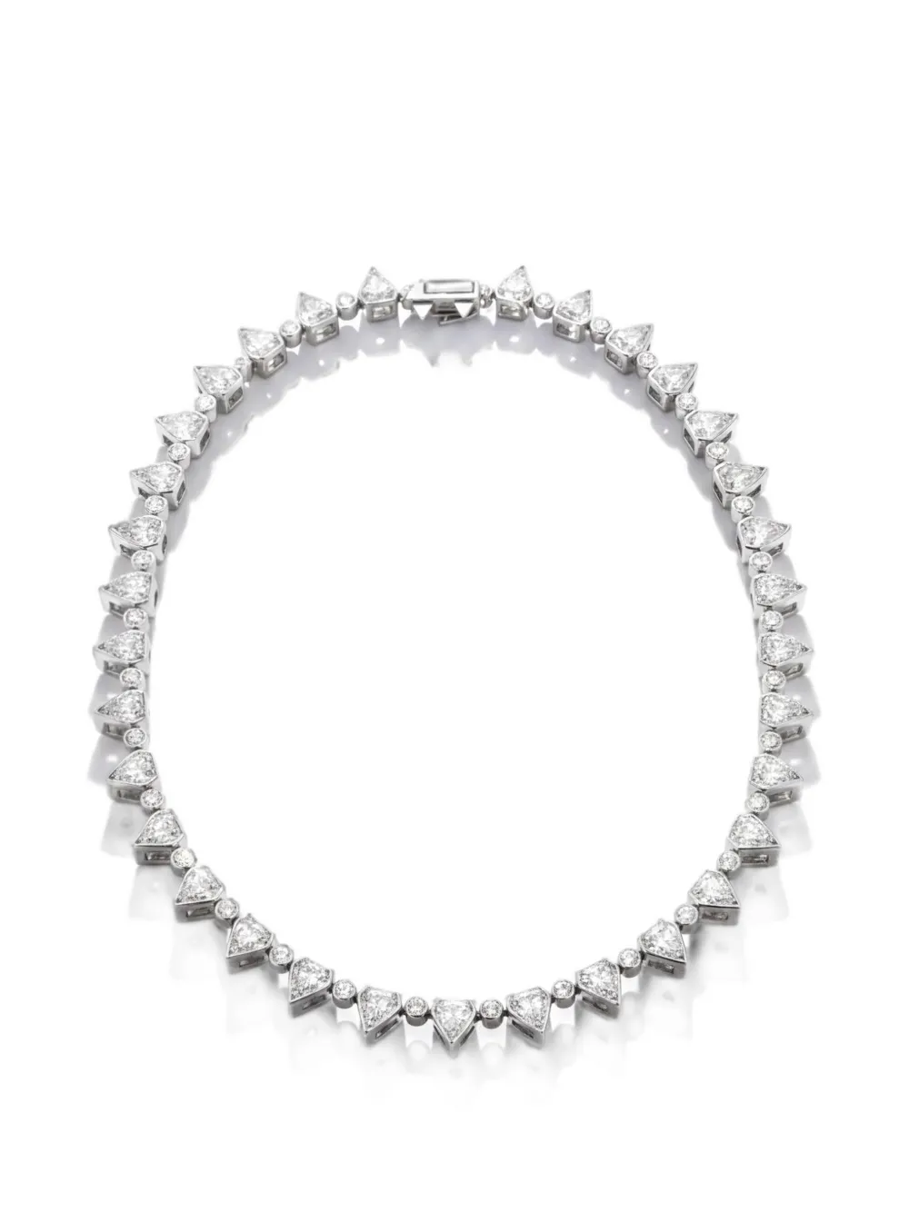 Di Volpe Lo Scudo white sapphire necklace - Silber