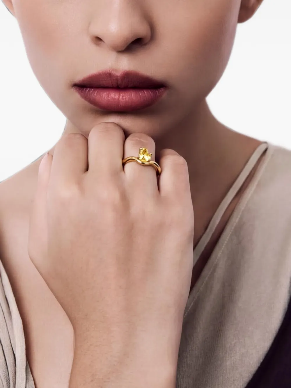 Di Volpe Paperella sapphire ring - Gold