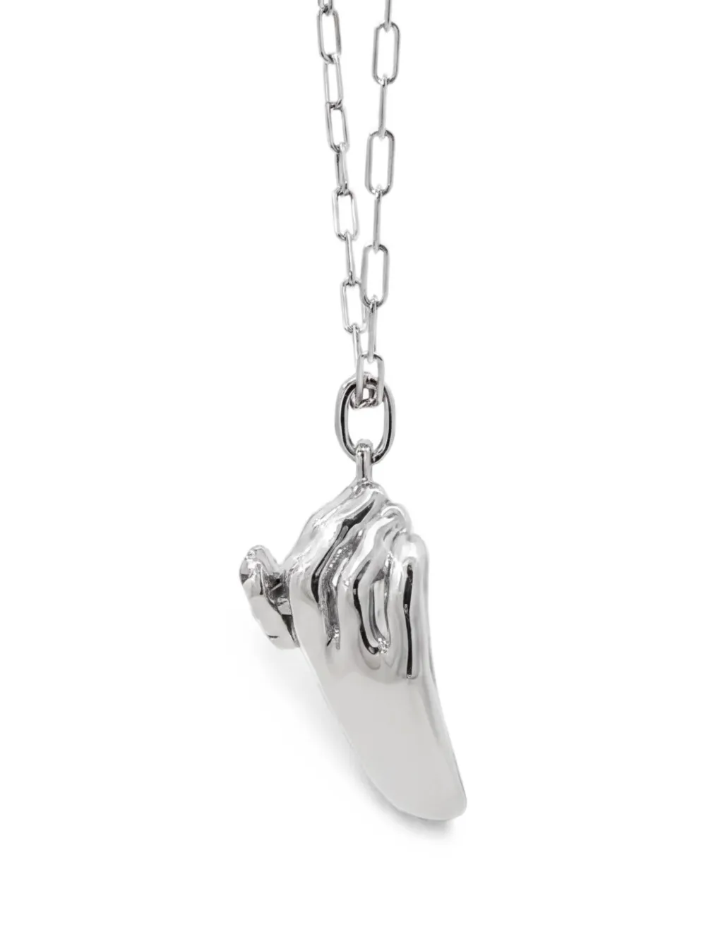 Di Volpe Ma Che Vuoi ruby-embellished pendant necklace - Silber