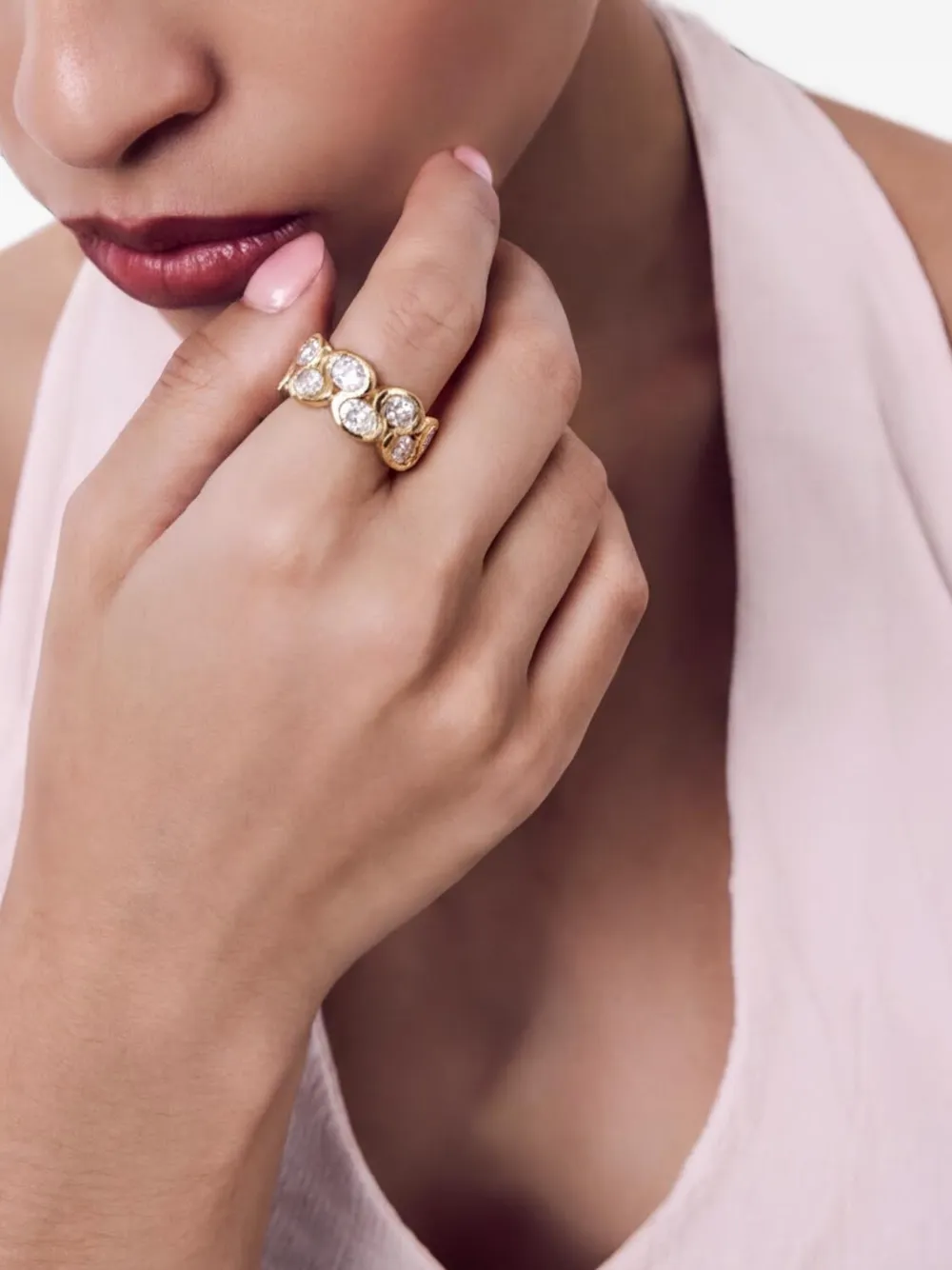 Di Volpe Dinamismo sapphire-embellished ring - Oro