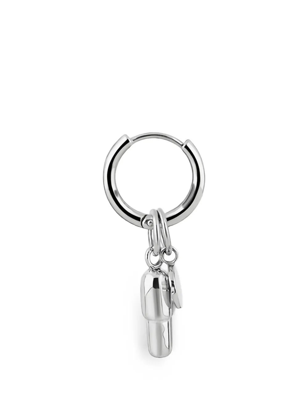 STRUGA Classic + Pills hoop earring - Argento