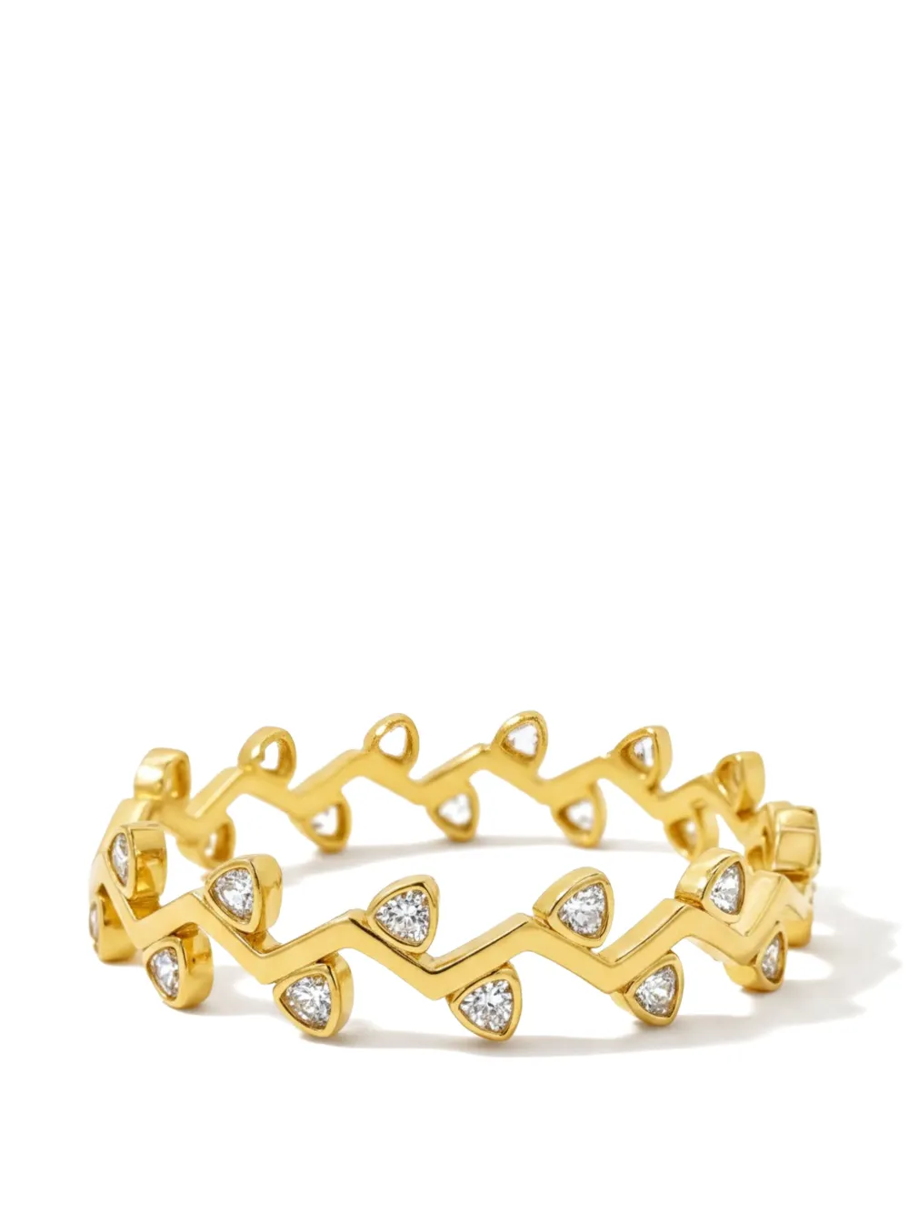 Di Volpe Vite di Volpe sapphire-embellished cuff bracelet - Gold