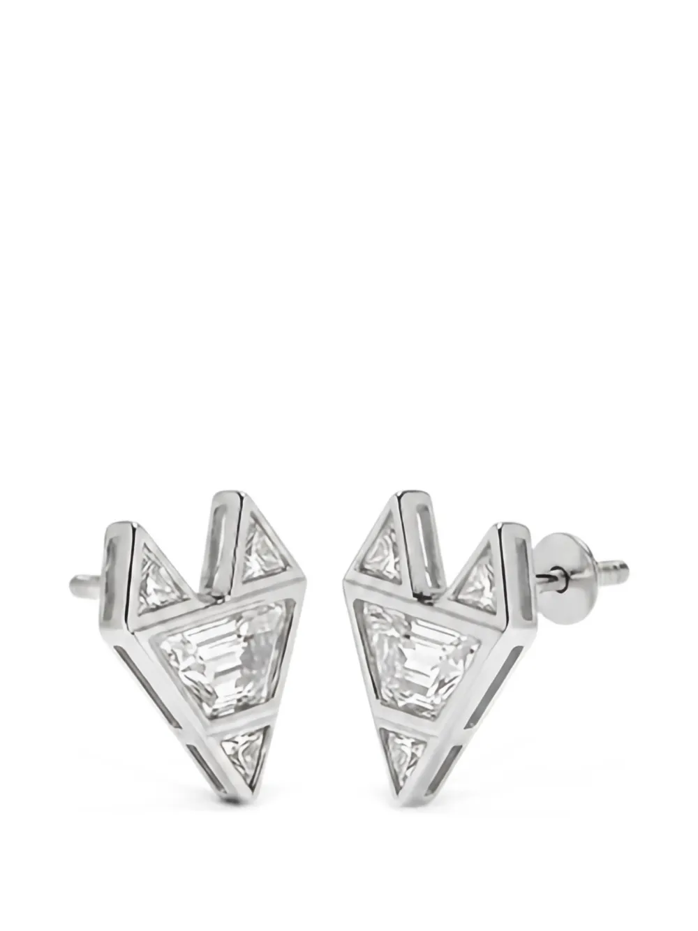 Di Volpe Volpaccio sapphire-embellished stud earrings - Argento