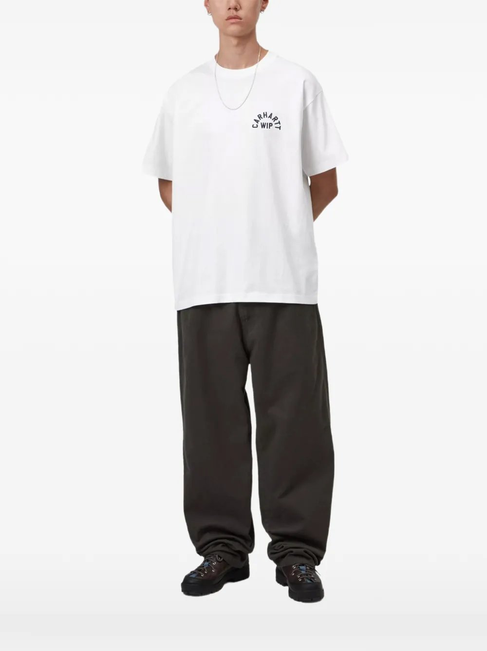 Carhartt WIP Arch Script T-shirt Wit