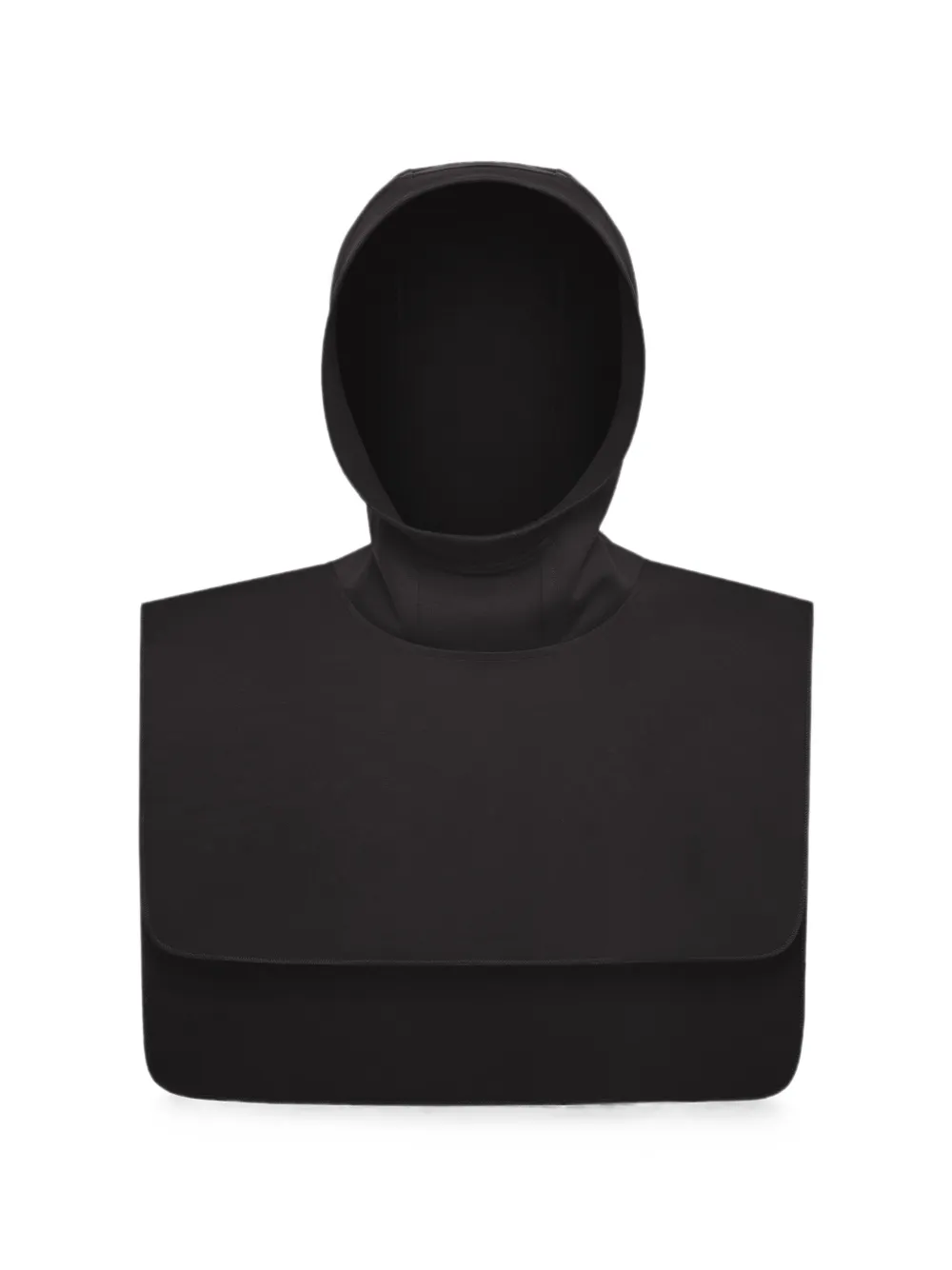 MUZARADI logo-patch bib hood - Schwarz