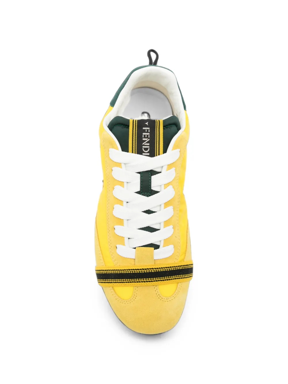 FENDI Sneakers met suède afwerking Geel