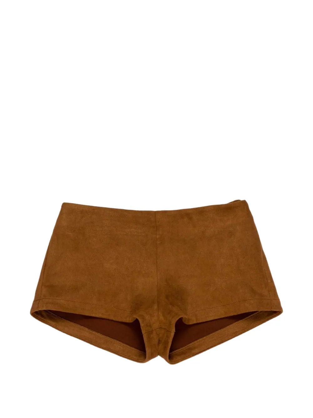 Miss Grant Kids suede-effect shorts - Marrone