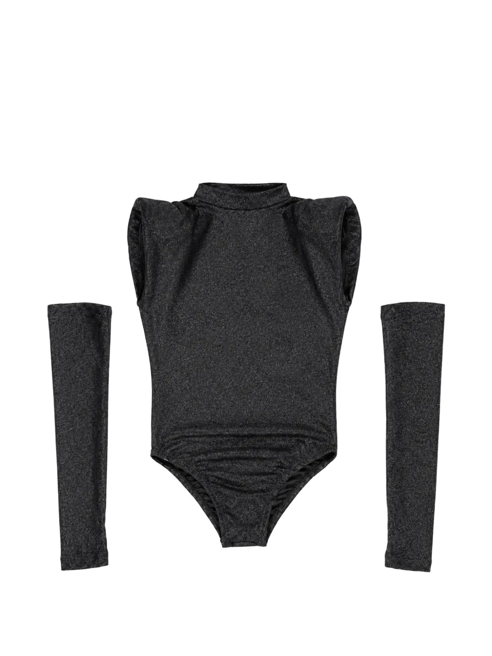 Miss Grant Kids Body con maniche rimovibili - Nero