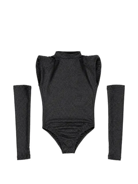Miss Grant Kids padded-shoulder detachable-sleeve bodysuit
