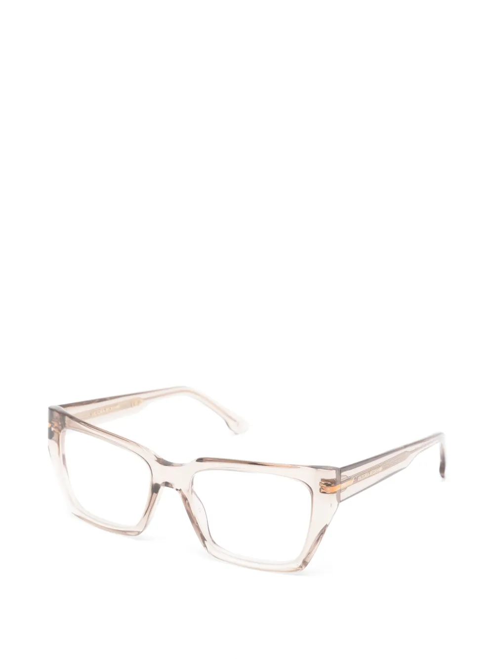 Victoria Beckham Eyewear Bril met vierkant montuur Beige