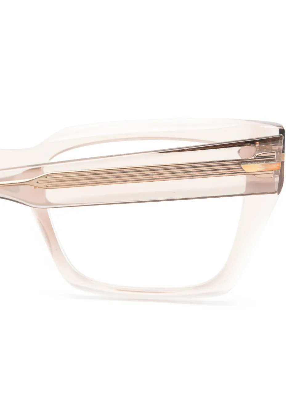 Victoria Beckham Eyewear Bril met vierkant montuur Beige