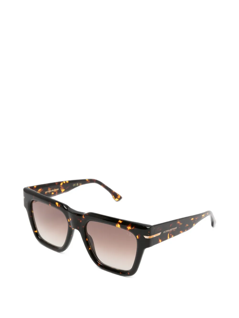 Victoria Beckham Eyewear Zonnebril met vierkant montuur Bruin