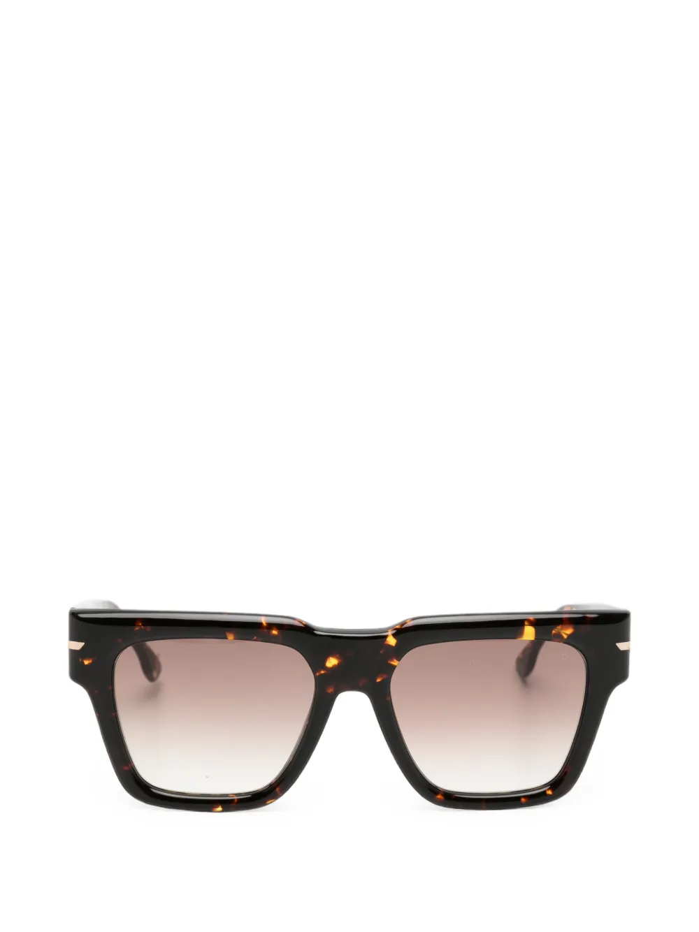 Victoria Beckham Eyewear Zonnebril met vierkant montuur Bruin