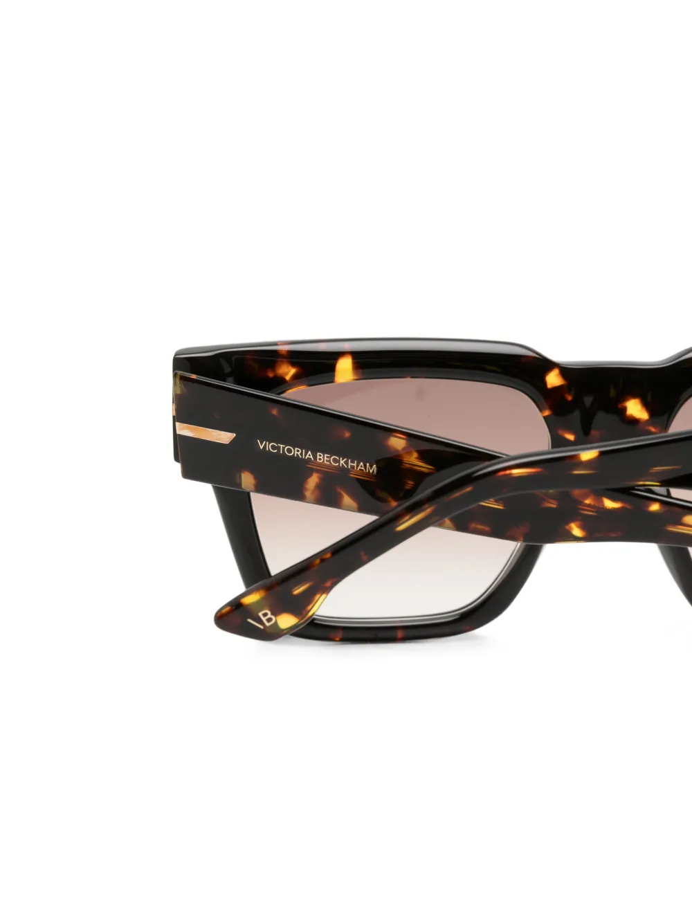 Victoria Beckham Eyewear Zonnebril met vierkant montuur Bruin