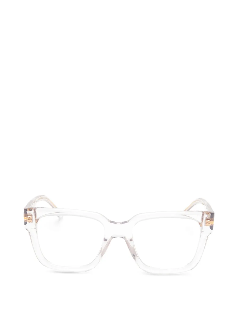 Victoria Beckham Eyewear Bril met vierkant montuur Beige