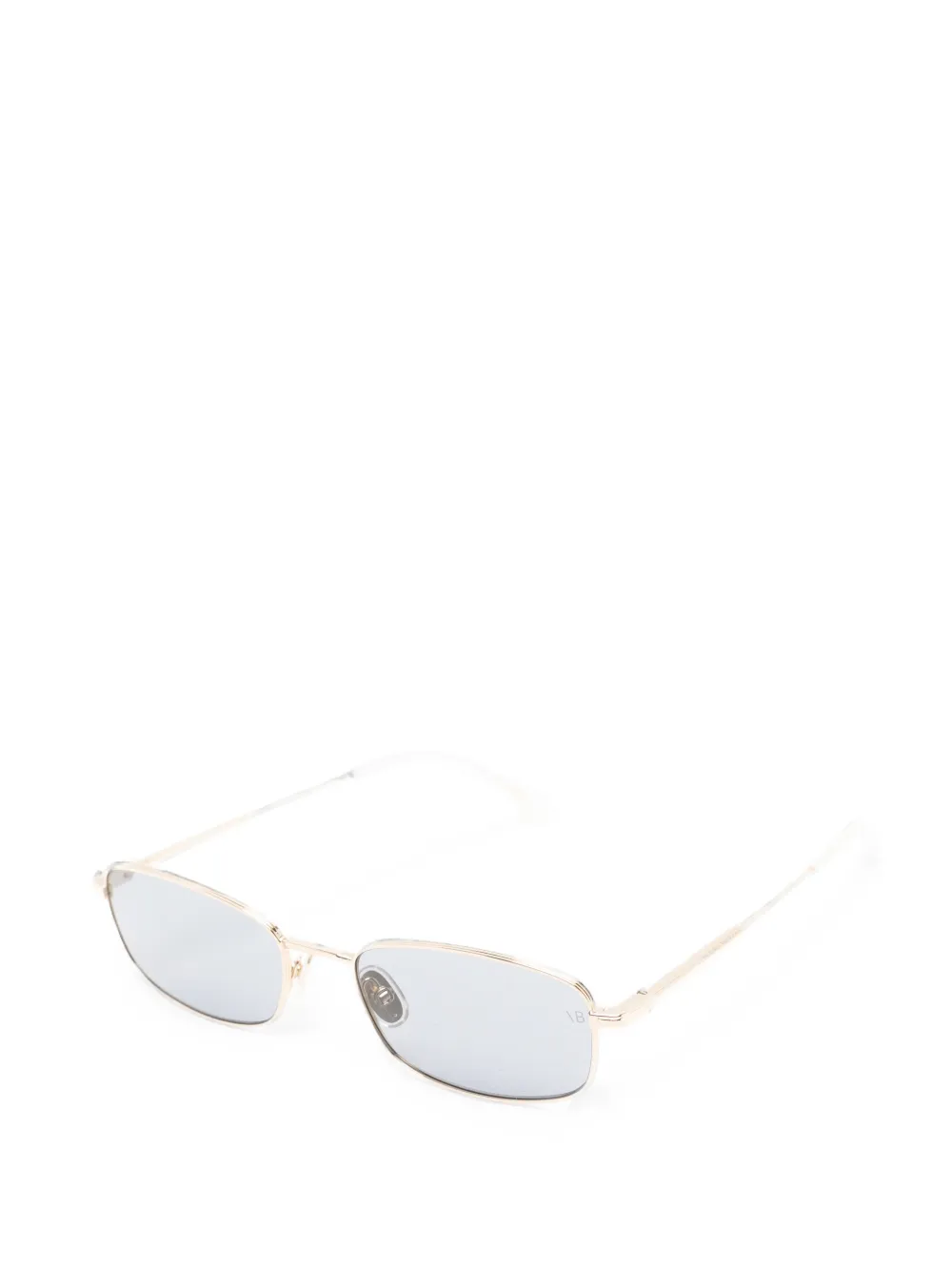 Victoria Beckham Eyewear Zonnebril met rechthoekig montuur Goud
