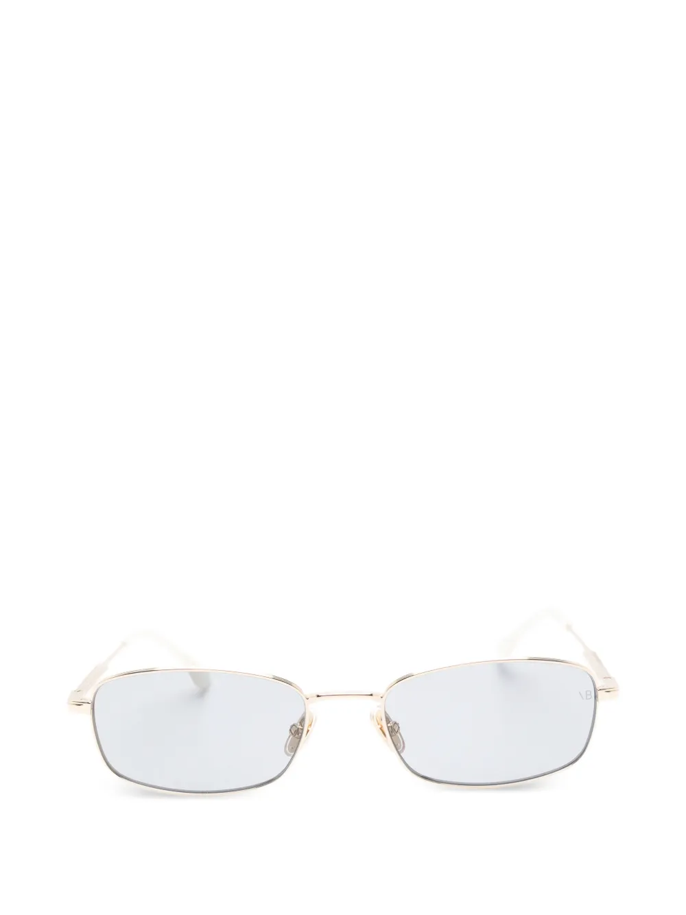 Victoria Beckham Eyewear Zonnebril met rechthoekig montuur Goud