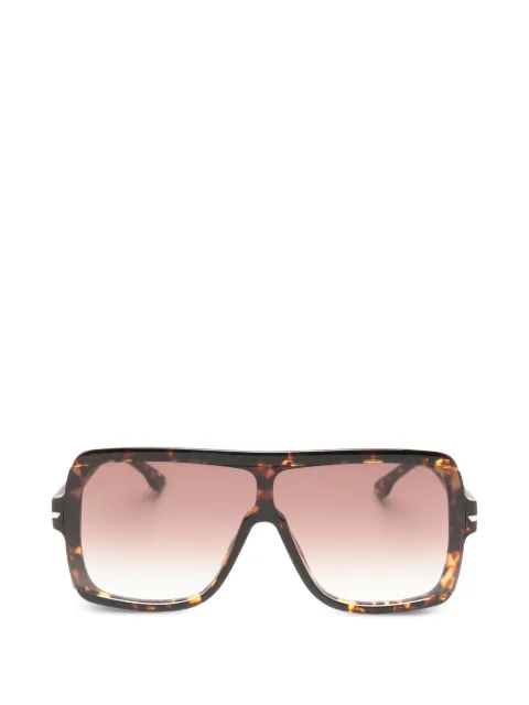 Victoria Beckham Eyewear tortoiseshell-effect rectangle-frame sunglasses
