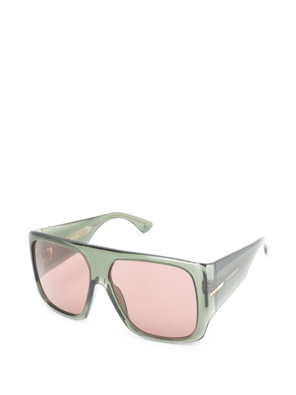 Victoria Beckham Eyewear Zonnebril met geometrisch montuur Groen