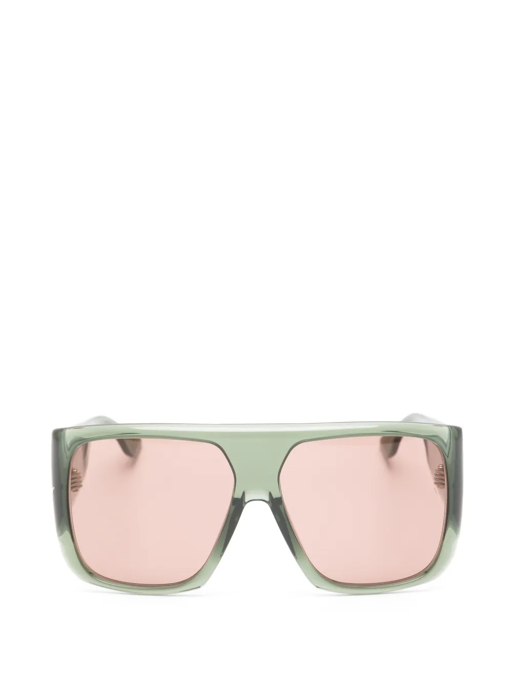 Victoria Beckham Eyewear Zonnebril met geometrisch montuur Groen