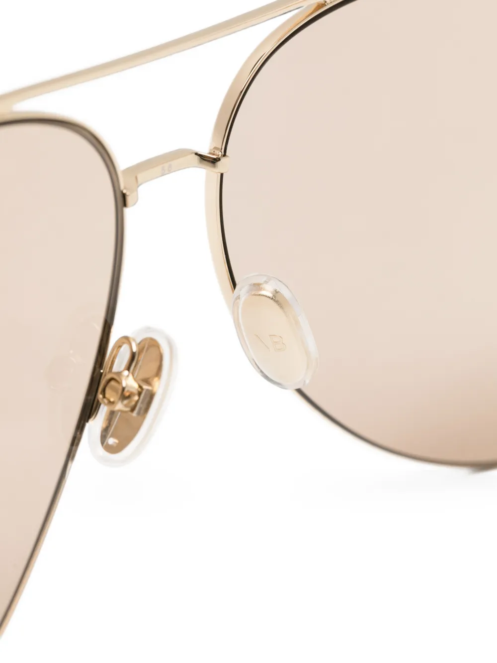 Victoria Beckham Eyewear Zonnebril met piloten montuur Goud