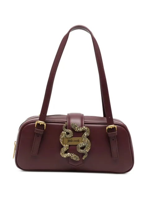 Just Cavalli snake-plaque faux-leather shoulder bag