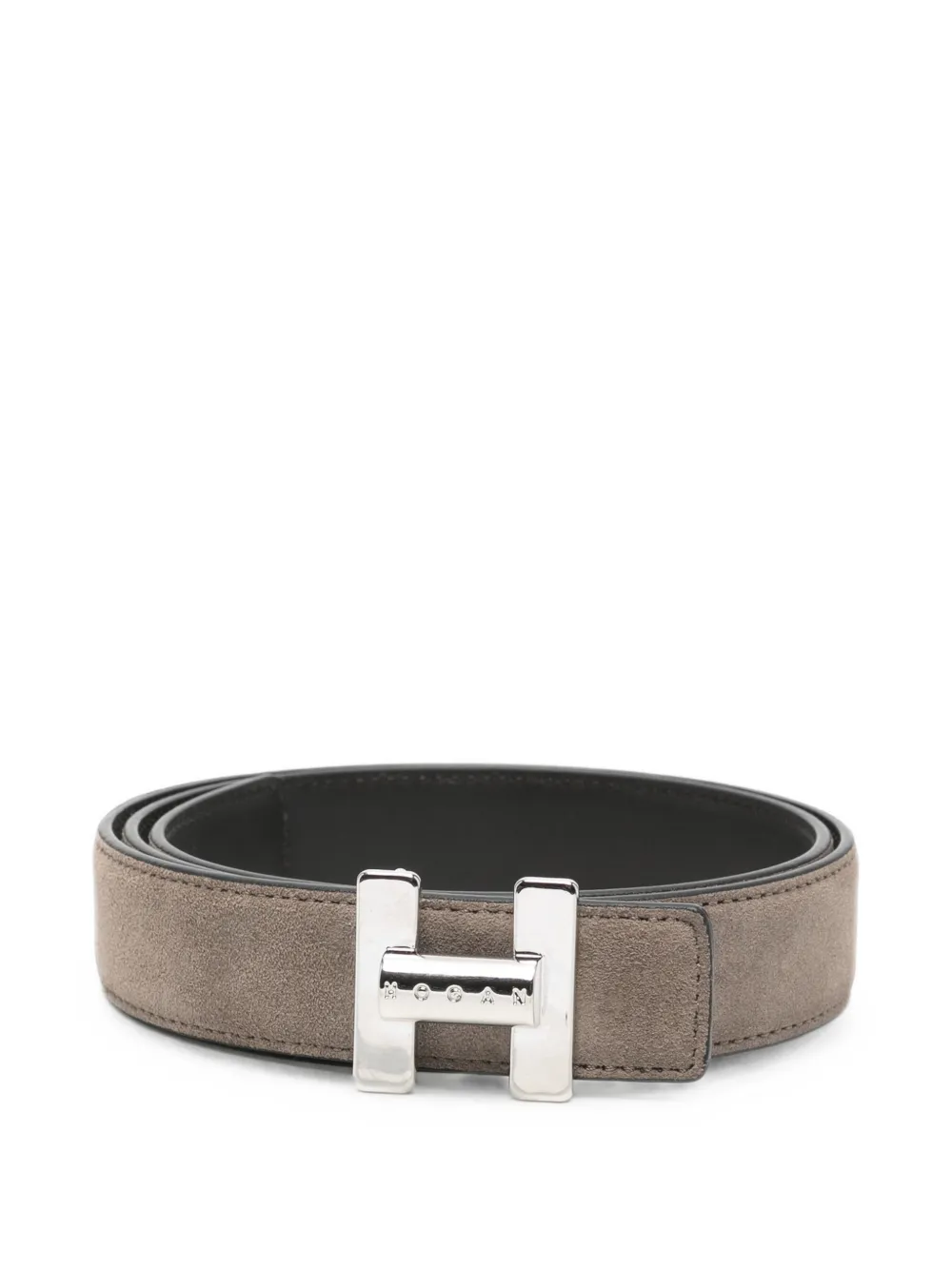 Hogan H-buckle suede belt