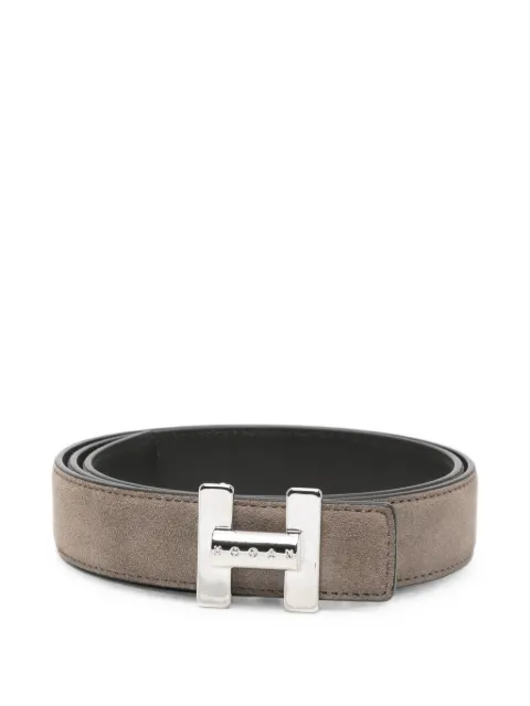 Hogan H-buckle suede belt