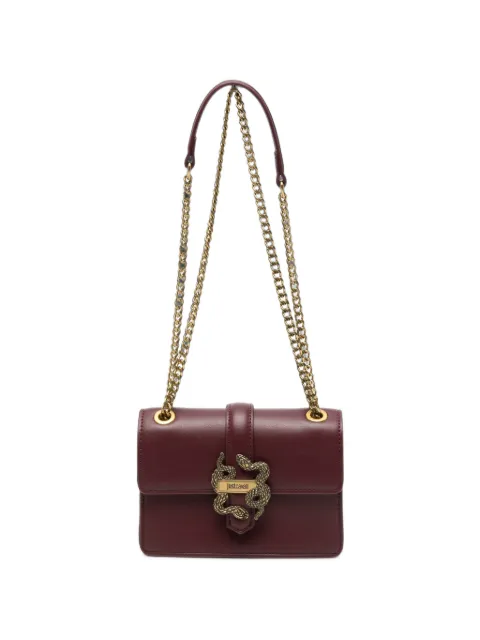 Just Cavalli snake-plaque chain-link shoulder bag