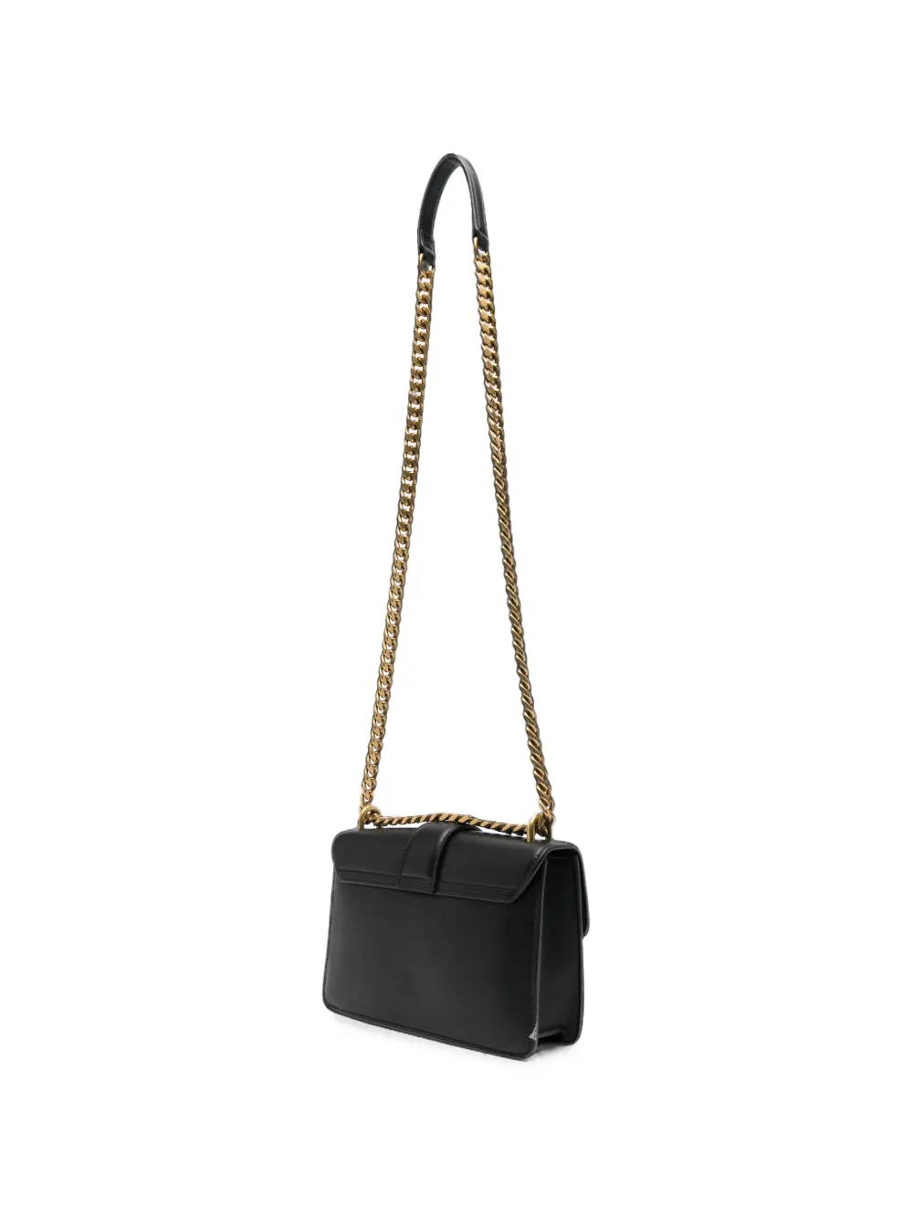 Just Cavalli Crossbodytas met slangen-plakkaat en ketting Zwart