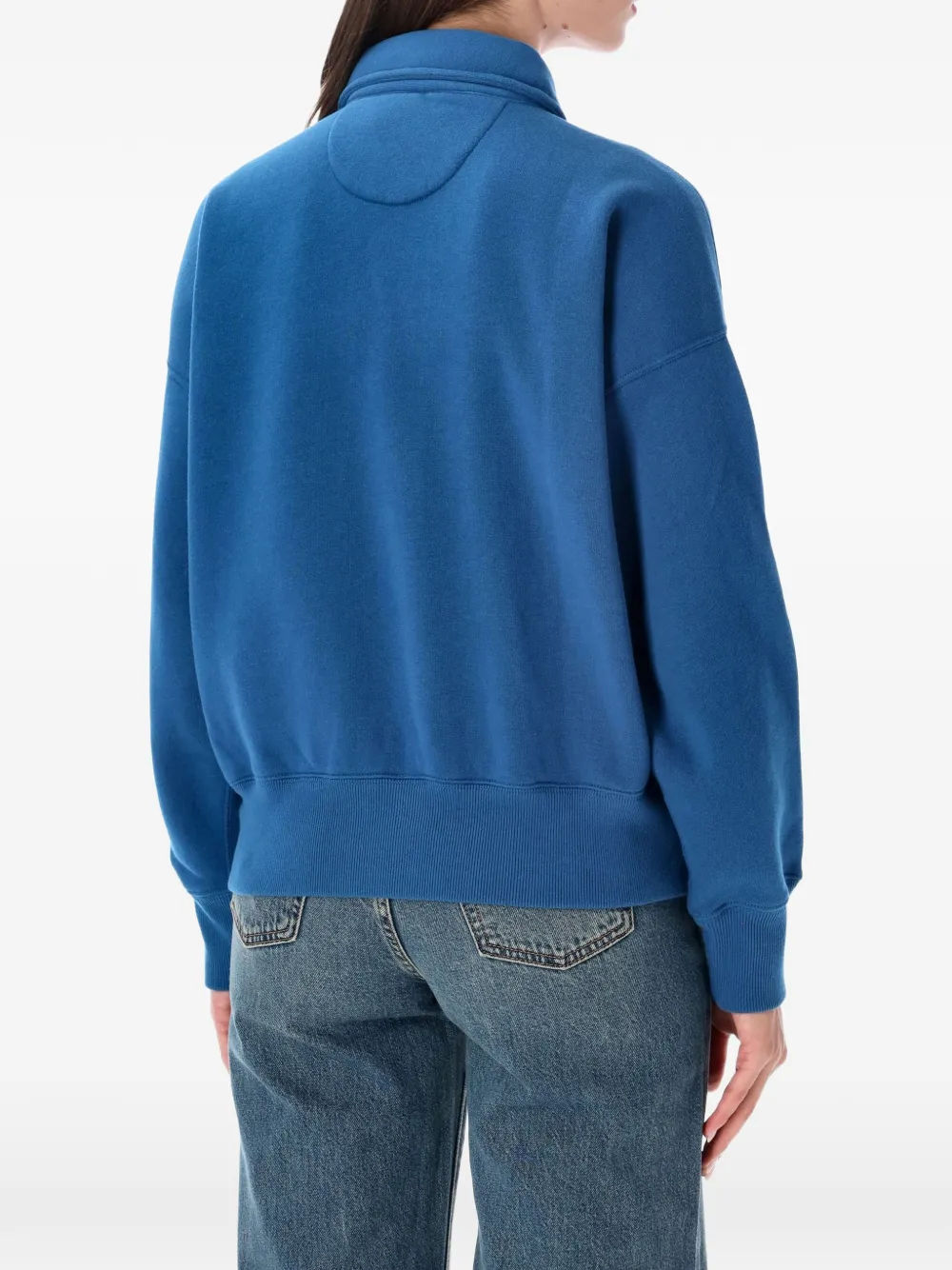 Polo Ralph Lauren Sweater met pony-borduurwerk en kwartrits Blauw