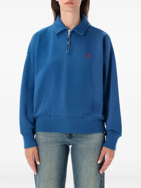 Polo Ralph Lauren Pony-embroidered quarter-zip sweatshirt
