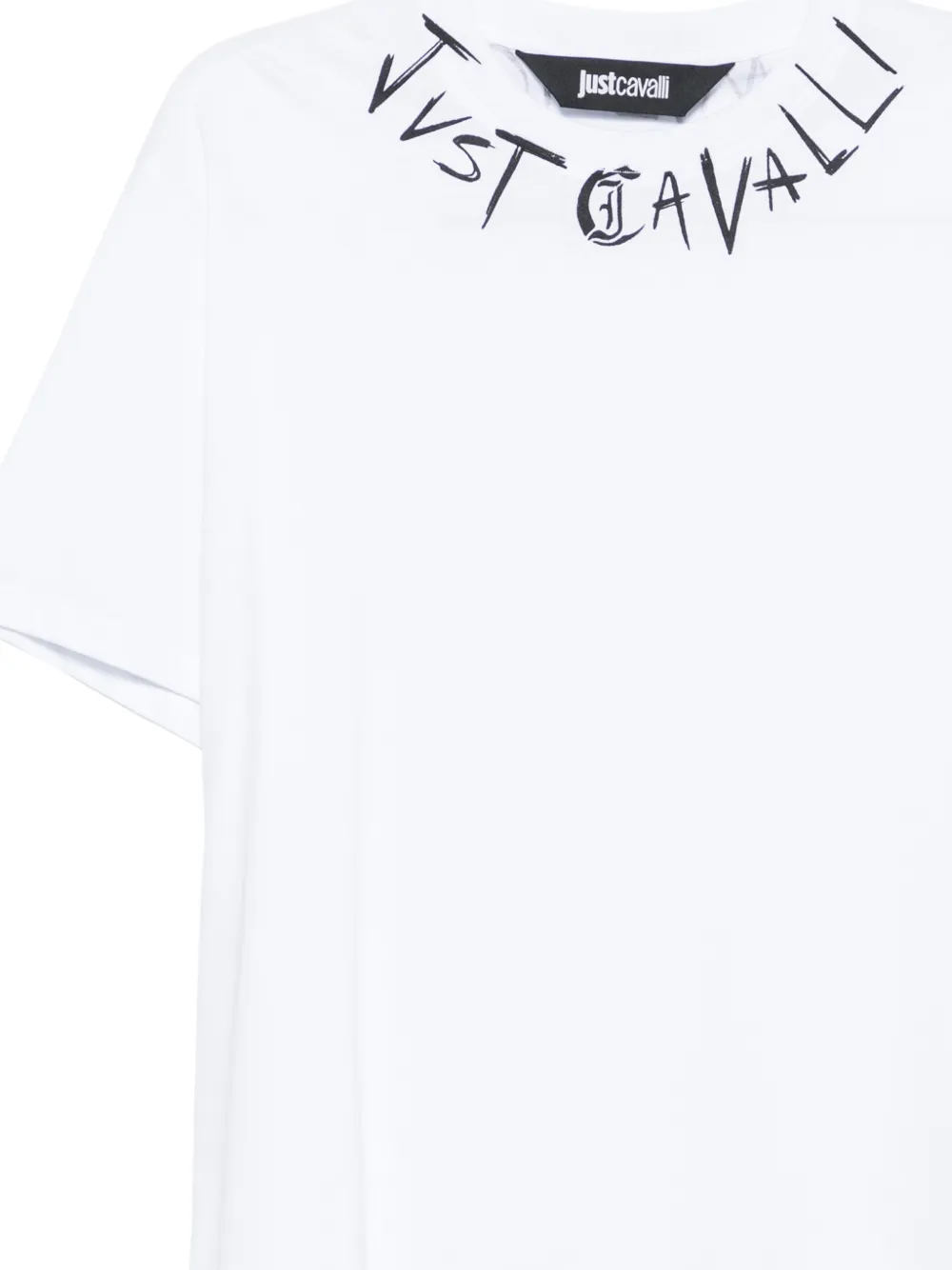 Just Cavalli logo-print T-shirt Wit